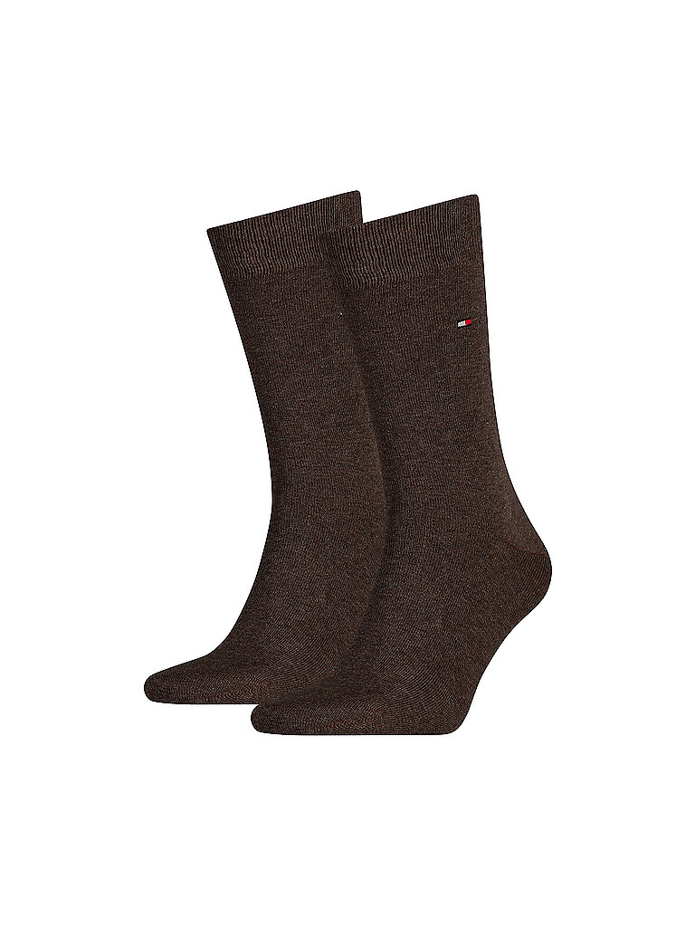 TOMMY HILFIGER Socken 2-er Pkg. braun | 43-46
